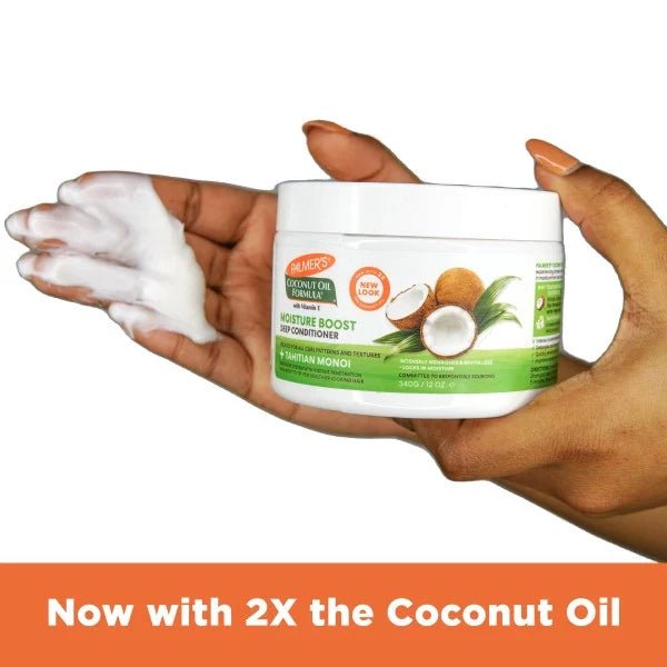 كونديشنر معالج بخلاصة زيت جوز الهند للشعر التالف والجاف من بالمرز | Palmer's Moisture Boost Deep Conditioner 340 غم - EROS STORE