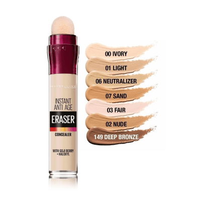 كونسيلر ايرسر من ميبلين | Maybelline Eraser Concealer 00 ivory - EROS STORE