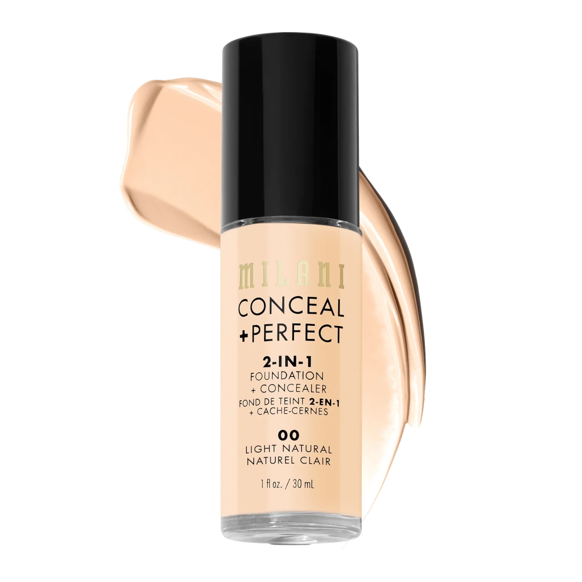 كونسيلر + كريم أساس وخافي عيوب مثالي 2 في 1 من ميلاني | Milani 2 - in - 1 Concealer + Foundation 00 LIGHT NATURAL - EROS STORE