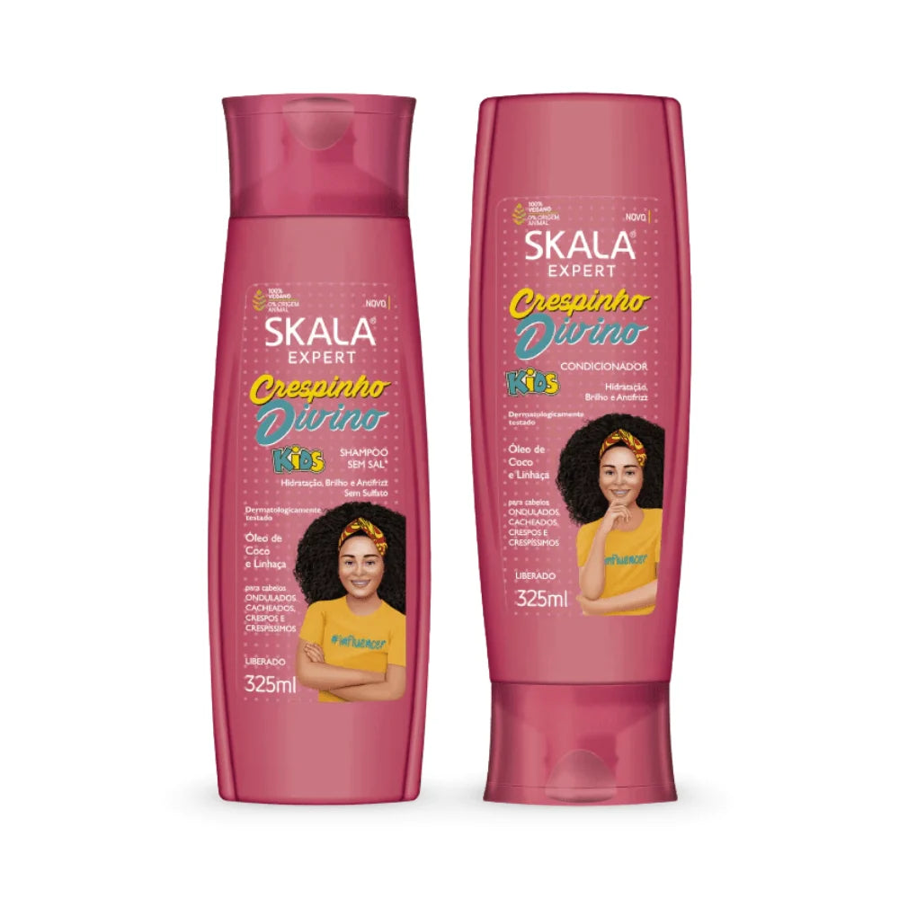 مجموعة شامبو وبلسم كريسبينهو ديفينو من سكالا | Skala Crespinho Divino Shampoo & Conditioner Kit 2×325ml