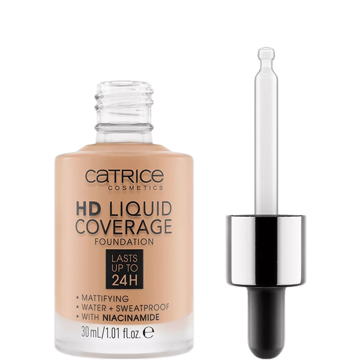 كريم الأساس سائل اج دي من كاتريس | Catrice HD Liquid Foundation 010 - Light Beige - EROS STORE