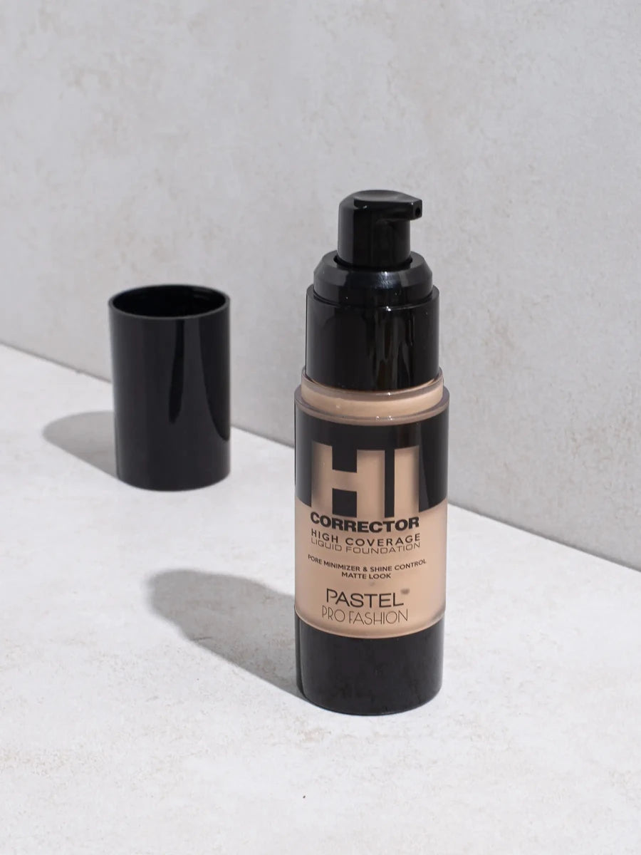 كريم أساس عالي التغطية مطفي من باستيل | Pastel High Coverage Matte Foundation 402 بورسلاين معتدل - EROS STORE