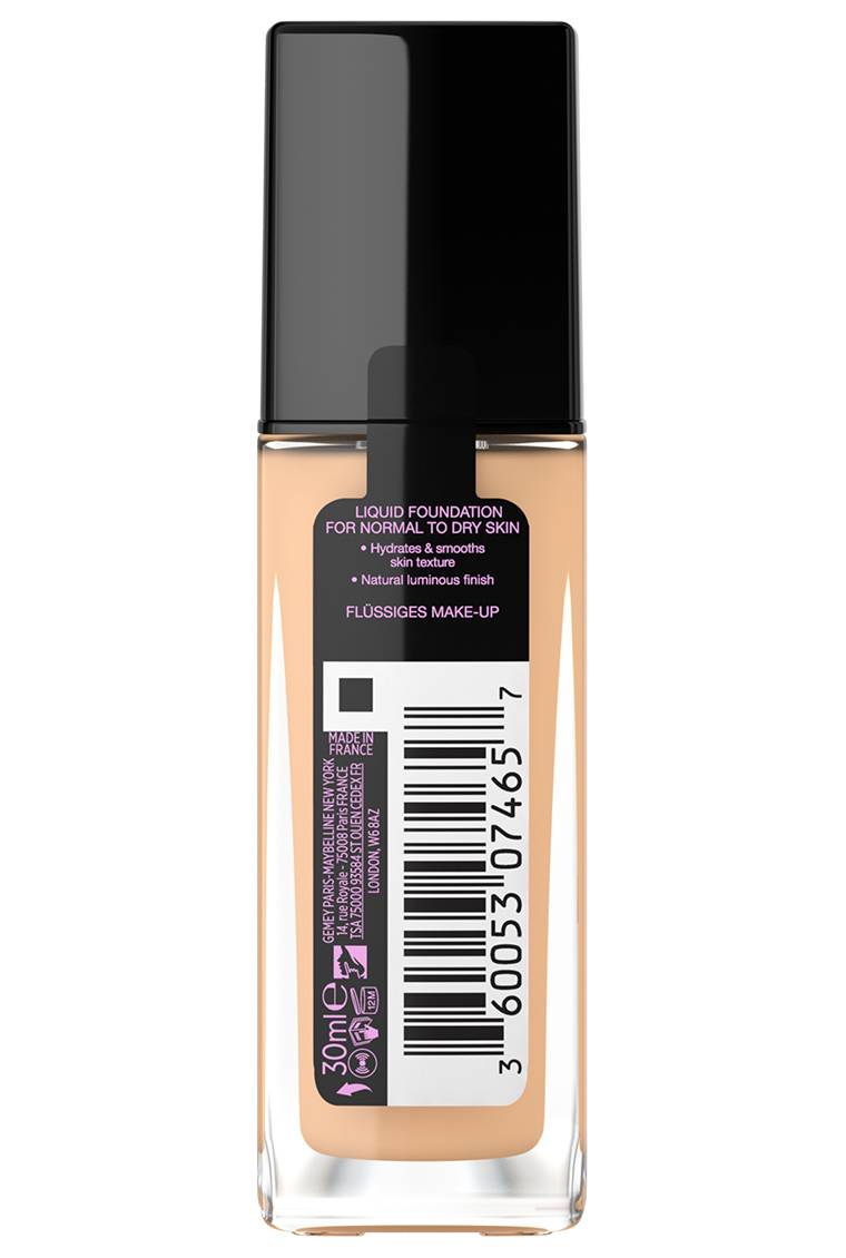 كريم أساس فت مي للبشرة الجافة من ميبلين | Maybelline Fit Me Foundation for Dry Skin 120 Classic Ivory - EROS STORE