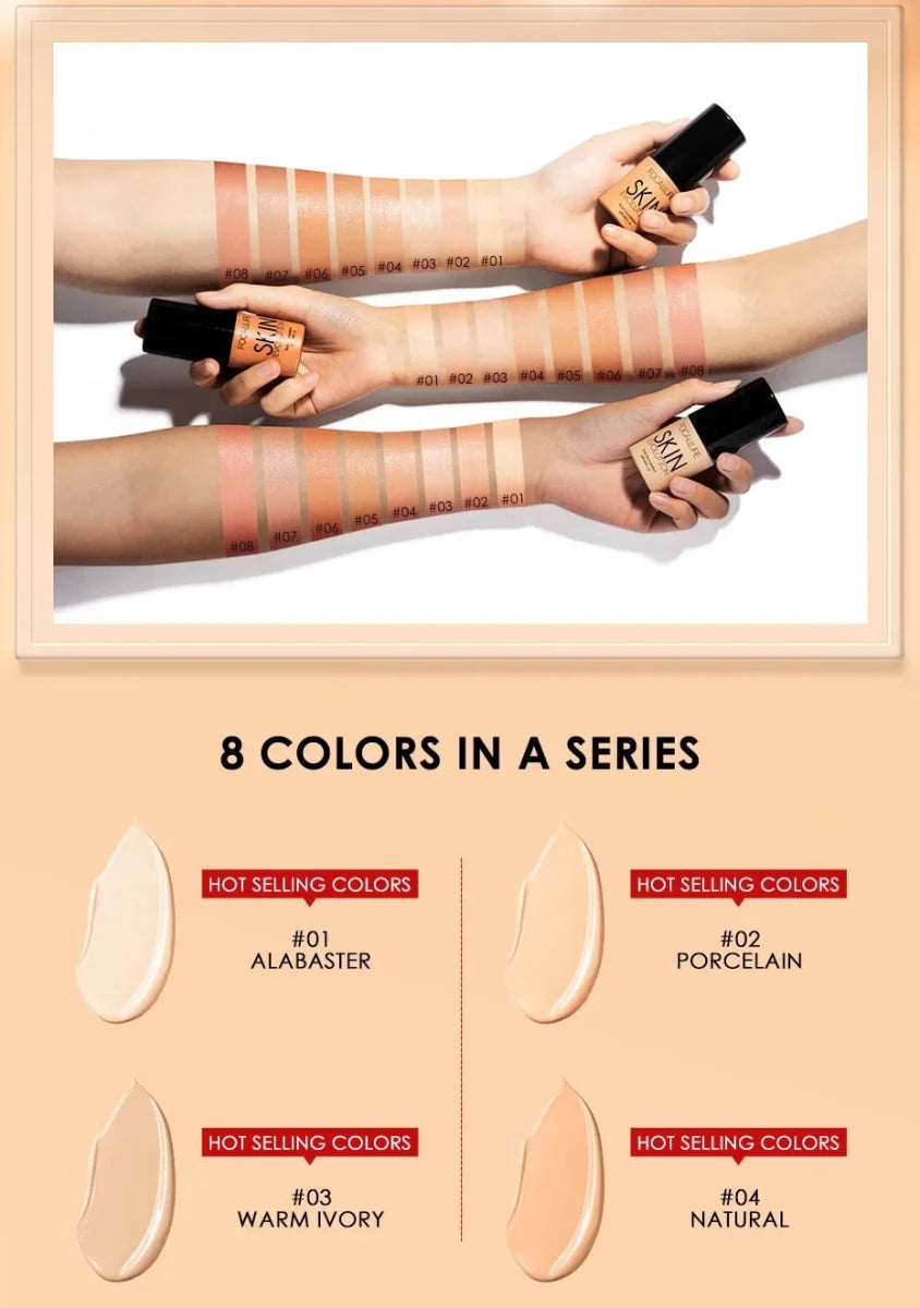 كريم أساس سائل من فوكالور | Focallure Liquid Foundation 03 وورم ايفوري - EROS STORE