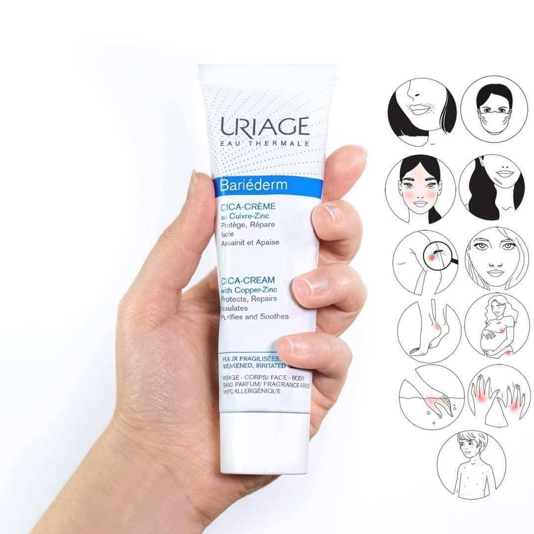 كريم باريديرم سيكا لترميم البشرة من يورياج | Uriage Bariéderm Cica - Cream 40 مل - EROS STORE