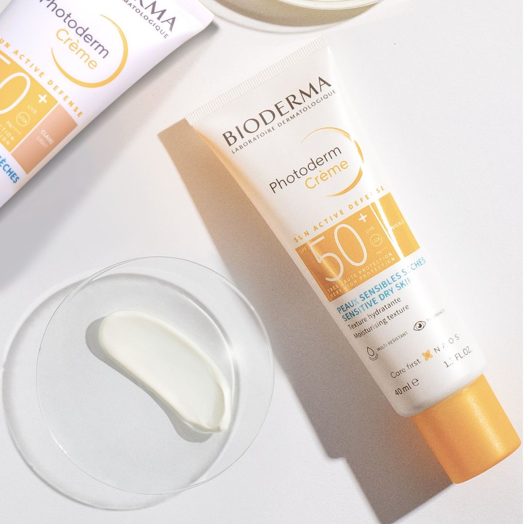 كريم فوتوديرم للحماية من الشمس للبشرة الجافة والحساسة من بيوديرما | Bioderma Photoderm Cream SPF50+ 50 مل - EROS STORE