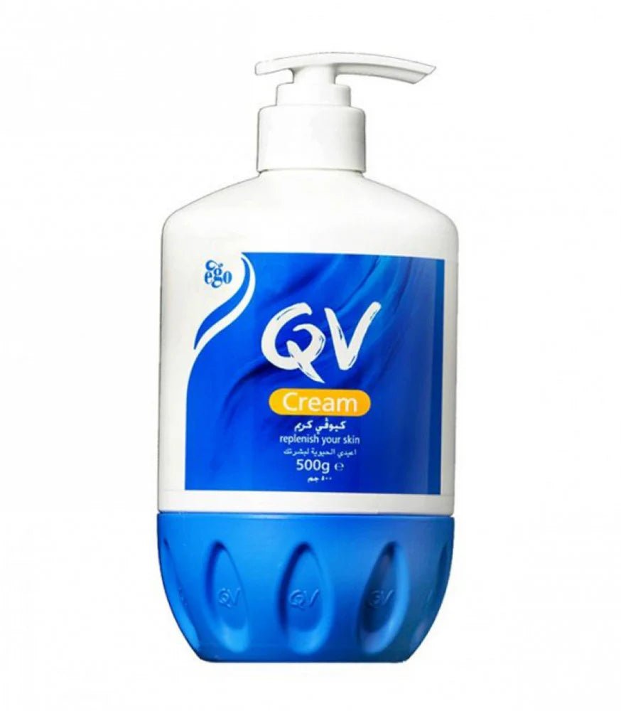 كيو في كريم مرطب للوجه والجسم لتجديد البشرة - 500 غرام | QV Cream Replenish Your Skin - 500g - EROS STORE