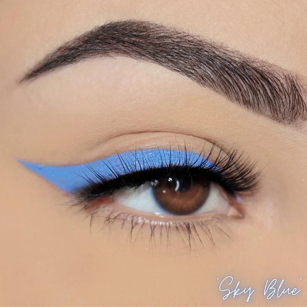 لاينر العيون الحساسة من ال اي كولور - نباتية ومريحة للعيون | L.A. Colors Sensitive Eyes Vegan Eyeliner CLE827 SKY BLUE - EROS STORE