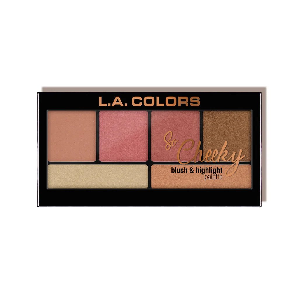 لوحة أحمر الخدود والهايلايتر SO CHEEKY من ال اي كولور | L.A. Colors SO CHEEKY Blush & Highlighter Palette - EROS STORE