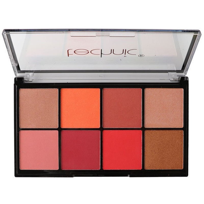 لوحة أحمر خدود وإضاءة مثالية من تكنك | Technic Blush & Highlight Palette - EROS STORE