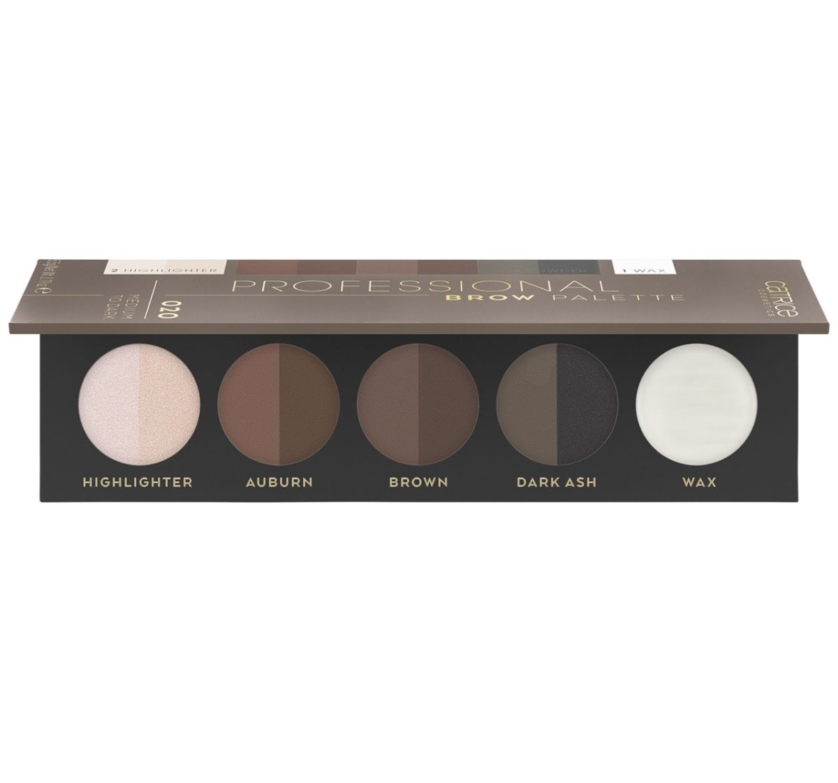 لوحة حواجب احترافية من كاتريس، 020 متوسطة إلى داكنة | Catrice Professional Brow Palette, 020 Medium to Dark - EROS STORE