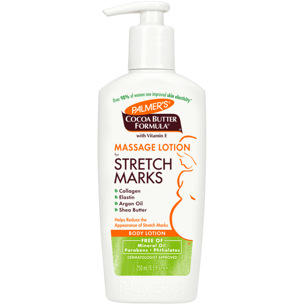 لوشن علاج علامات تمدد الجلد أثناء الحمل من بالمرز | Palmer's Cocoa Butter Formula Massage Lotion for Stretch Marks 250 مل - EROS STORE