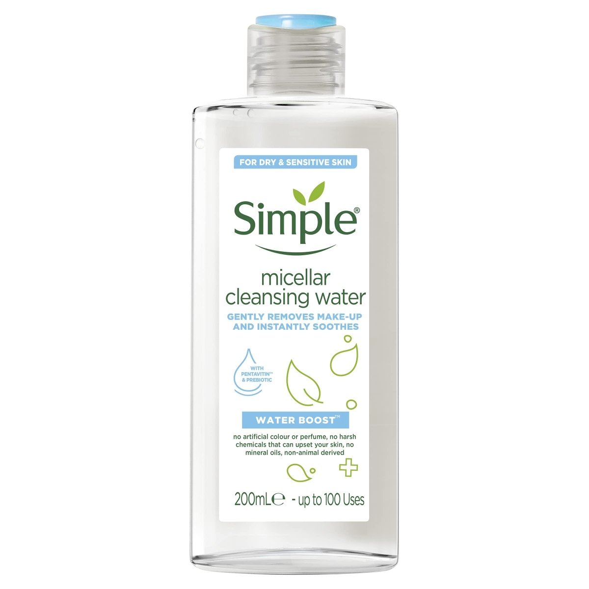 ماء ميسيلار مزيل مكياج للبشرة الجافة من سمبل | Simple Kind to Skin Micellar Cleansing Water for Dry Skin 200 مل - EROS STORE