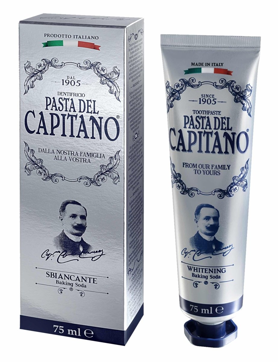 معجون أسنان بصودا الخبز من باستا ديل كابيتانو - 75 مل | Pasta del Capitano Baking Soda Toothpaste 75 مل - EROS STORE
