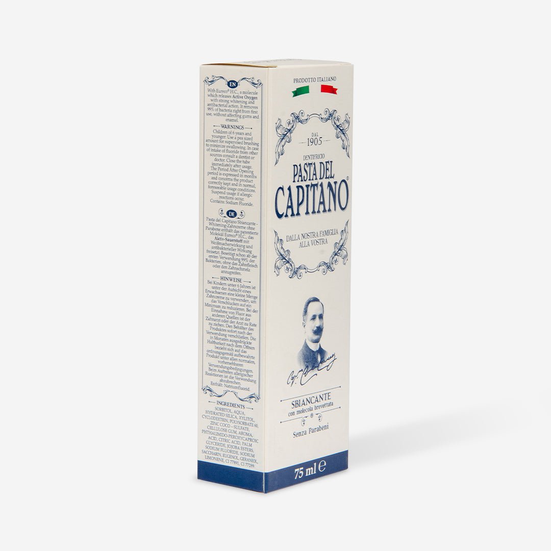 معجون أسنان مبيض من باستا ديل كابيتانو | Pasta del Capitano Whitening Toothpaste 75 مل - EROS STORE