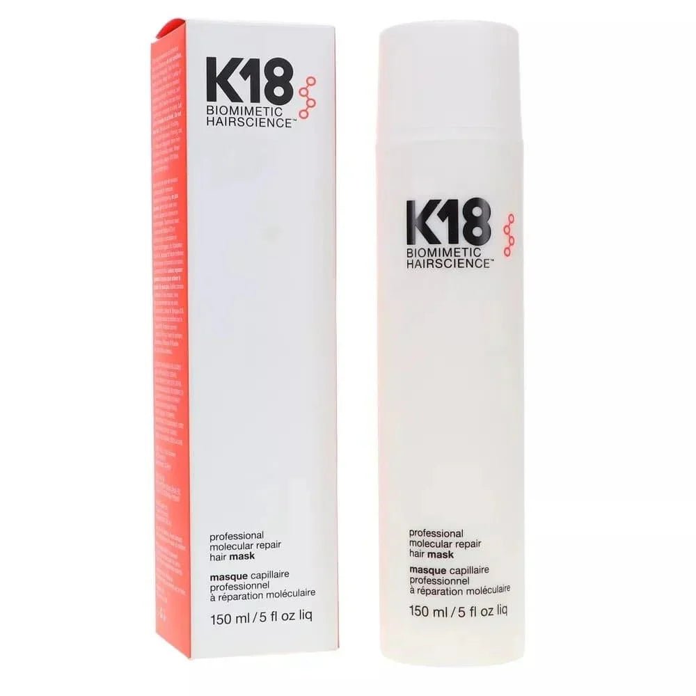 ماسك إصلاح الشعر الجزيئي ليف إن من كي 18 | K18 Leave - In Molecular Repair Hair Mask 150 ml - EROS STORE