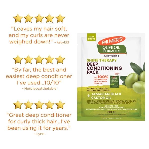 ماسك معالج للشعر بخلاصة زيت الزيتون والبروتين من بالمرز | Palmer's Olive Oil Deep Conditioning Protein Pack 60 غم - EROS STORE