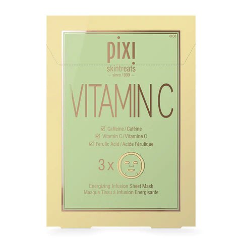 ماسك ورقي بفيتامين C من بيكسي | Pixi Vitamin - C Sheet Mask 3 قطع * 23 غم - EROS STORE