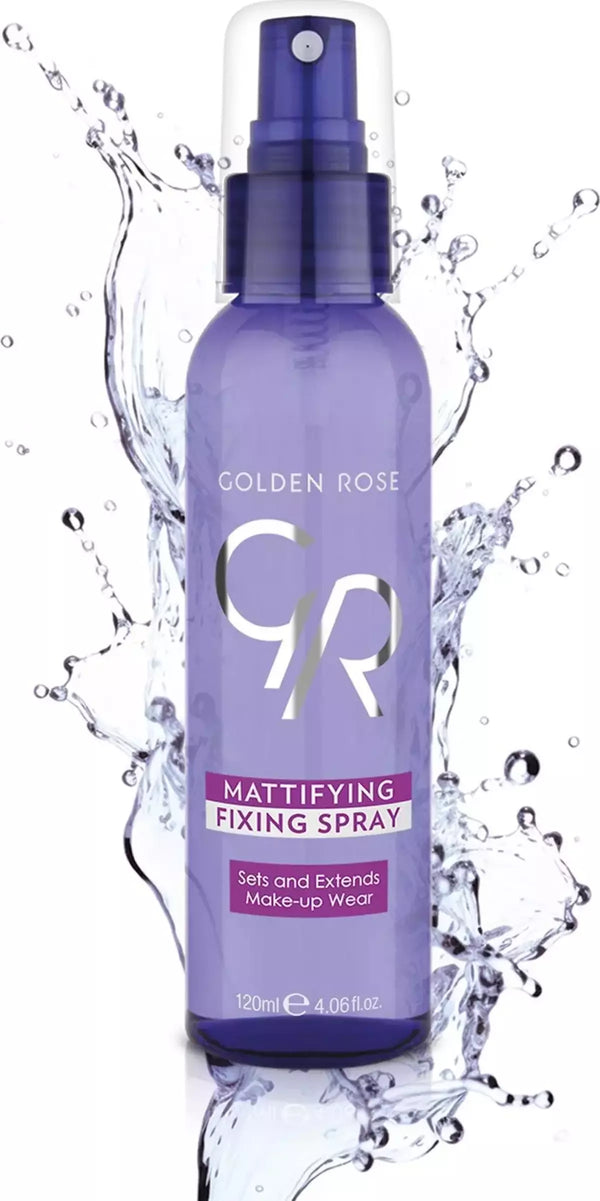 GOLDEN ROSE Mattifying Fixing Spray - 120ml | كولدن روز بخاخ تثبيت المكياج المات - 120 مل