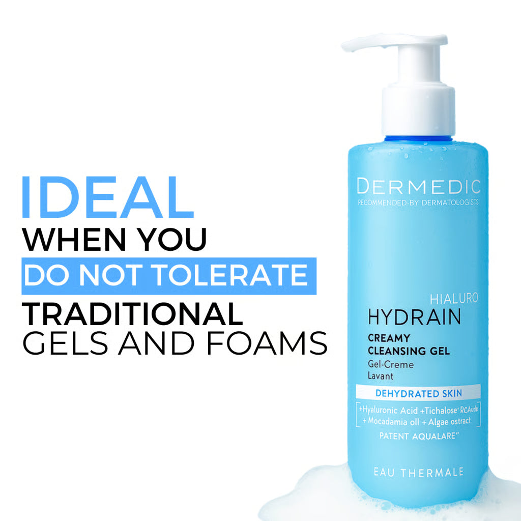 غسول هايدرين للبشرة الجافة من ديرميديك | Dermedic Hydrain Cleansing Gel for Dry Skin
