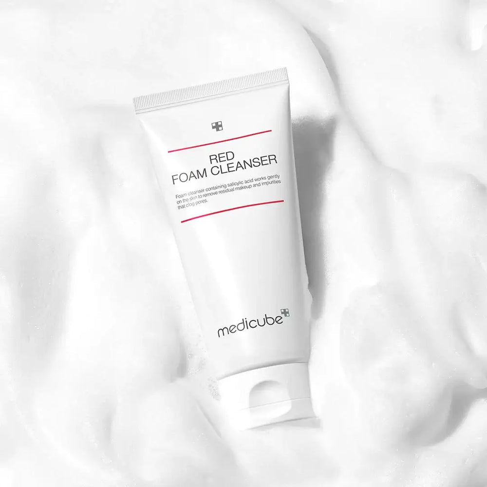 medicube RED FOAM CLEANSER - 120ML | ميدي كيوب غسول رغوي للوجه - ١٢٠ مل 120مل - EROS STORE
