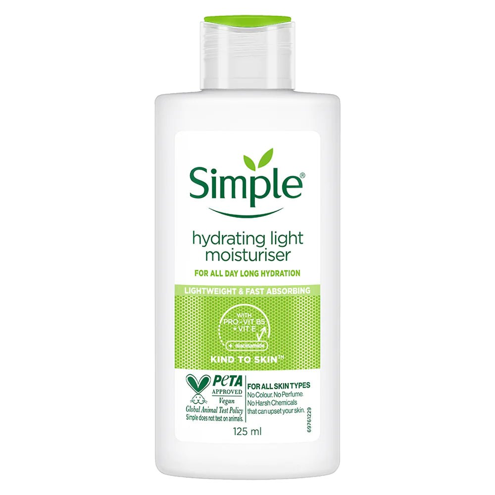 مرطب خفيف يومي من سمبل | Simple Kind to Skin Hydrating Light Moisturiser 125 مل - EROS STORE