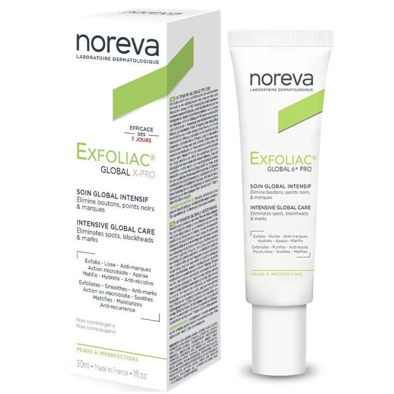 noreva Exfoliac Global X - Pro - 30ml | نوريفا كريم معالج لحب الشباب - 30 مل 30 مل - EROS STORE