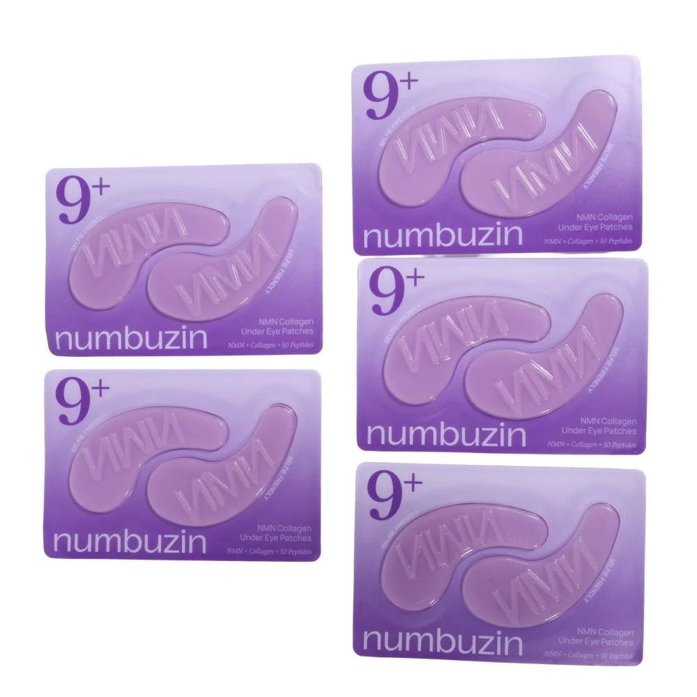 Numbuzin NMN Collagen Under Eye Patches with 50 Peptides | لصقات نومبوزين إن إم إن كولاجين تحت العين مع 50 ببتيدًا 5 ازواج - EROS STORE