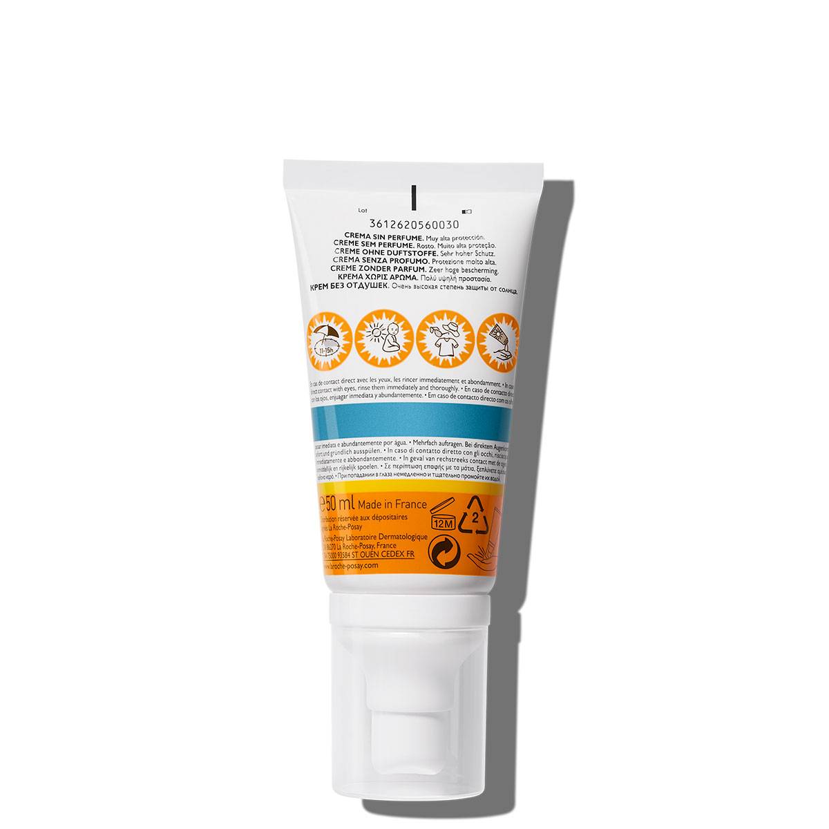واقي شمس أنثيليوس كريم شفاف من لاروش بوزيه | La Roche - Posay Anthelios Invisible Cream SPF50+ 50 مل - EROS STORE