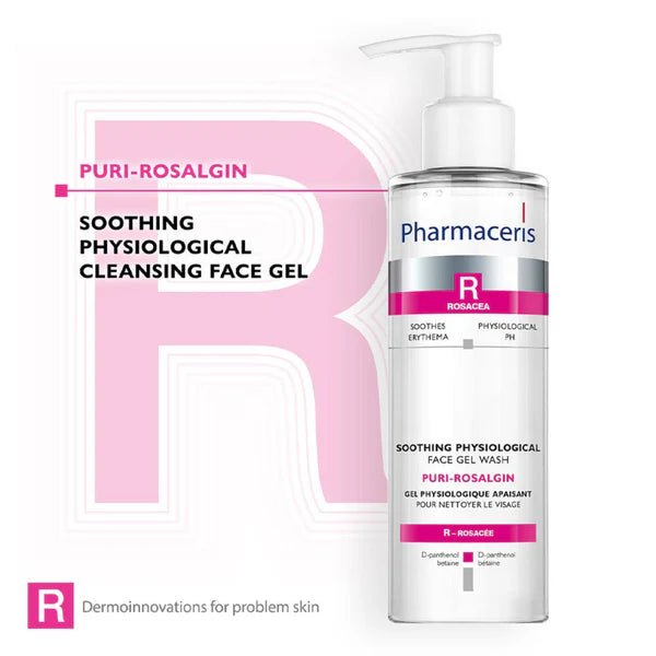 Pharmaceris R - Puri - Rosalgin Face Gel Wash غسول جل للوجه بوري - روزالجين 190 مل - EROS STORE