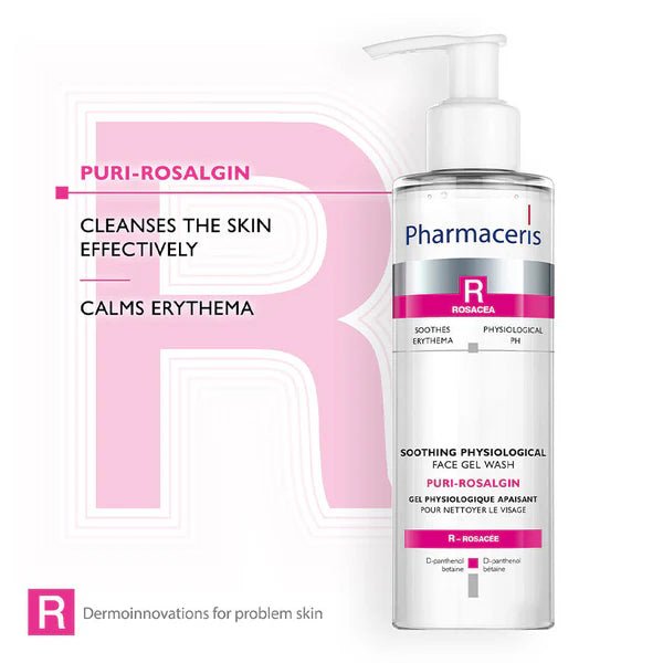 Pharmaceris R - Puri - Rosalgin Face Gel Wash غسول جل للوجه بوري - روزالجين 190 مل - EROS STORE