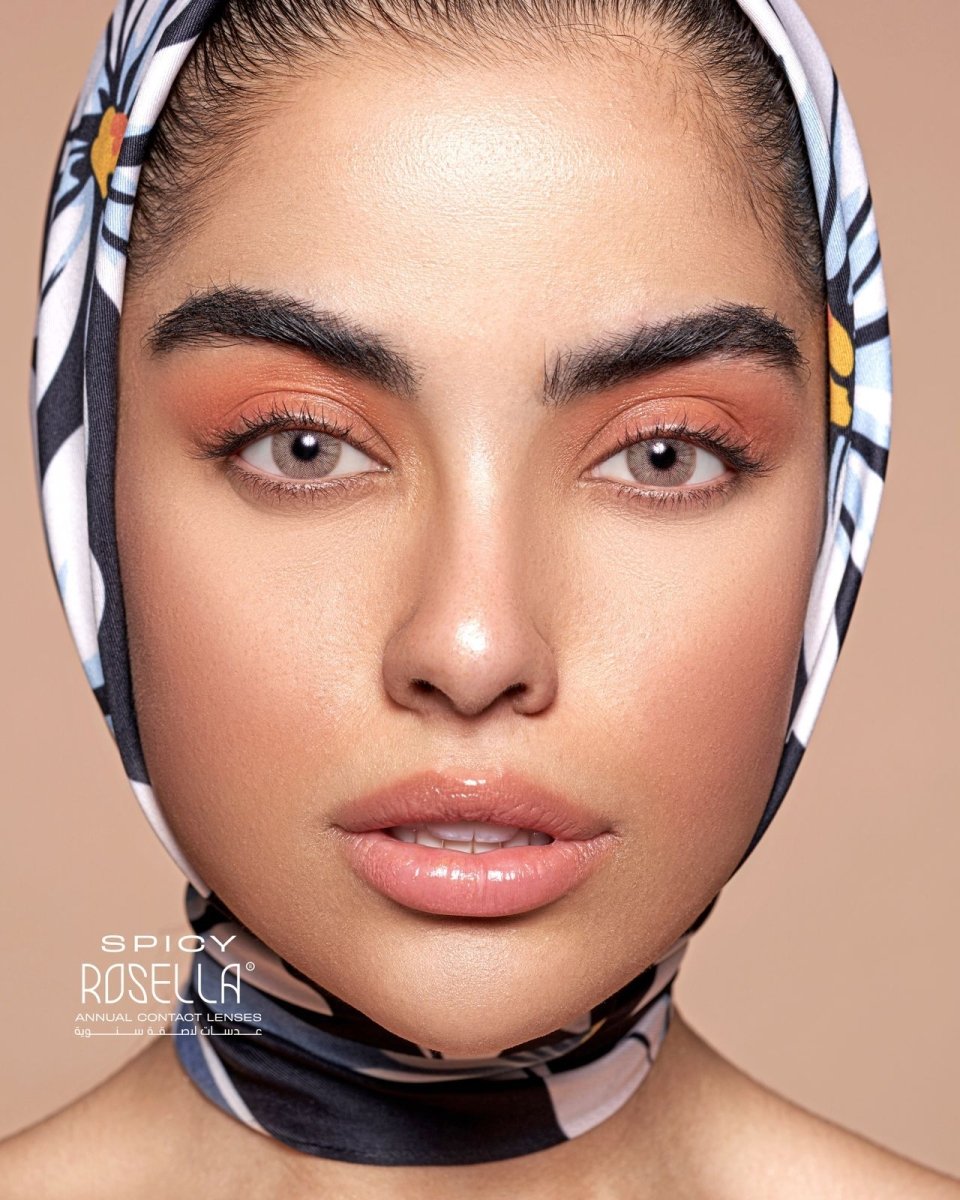 ROSELLA ANNUAL CONTACT LENSES | روزيلا عدسات لاصقة سنوية Spicy + سائل عدسات هدية - EROS STORE