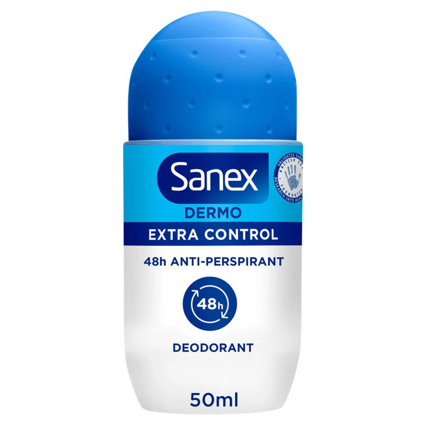 سانكس مزيل عرق إكسترا كونترول مضاد للتعرق - 50 مل | Sanex Dermo Extra Control Anti - Perspirant Deodorant Roll - On - 50ml 50مل - EROS STORE