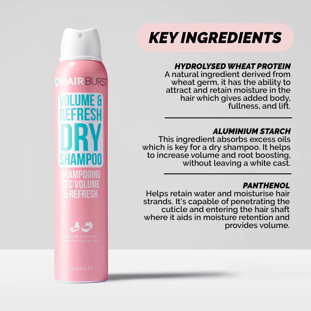 شامبو جاف من هيربيرست | Hairburst Dry Shampoo 200 مل - EROS STORE