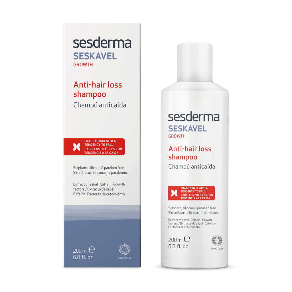 شامبو سيسكافيل المحفز لنمو الشعر ومضاد لتساقط الشعر من سيسديرما | Sesderma Seskavel Anti - Hair Loss Shampoo 200 - EROS STORE