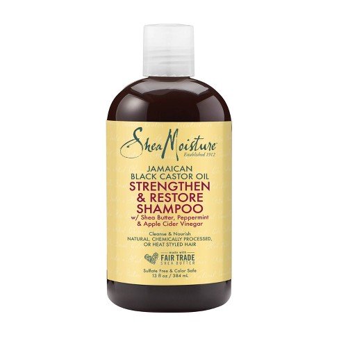 شامبو زيت الخروع الأسود الجامايكي من شيا مويستشر | Shea Moisture Jamaican Black Castor Oil Strengthen & Restore Shampoo 384 مل - EROS STORE