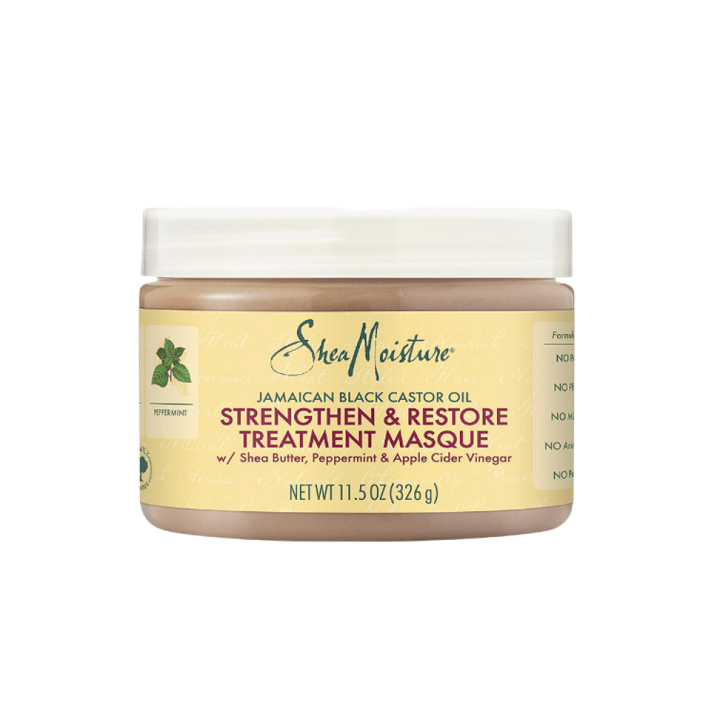 Shea Moisture Jamaican Black Castor Oil Healing Mask - 326g ماسك معالج بزيت الخروع الجامايكي الأسود من شيا مويستشر - 326غ 326g - EROS STORE