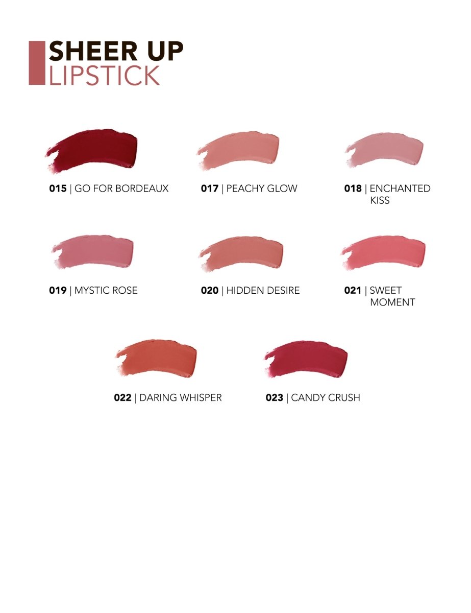 Sheer Up Lipstick by flormar | احمر شفاه فلورمار شير اب المرطب 01 - EROS STORE