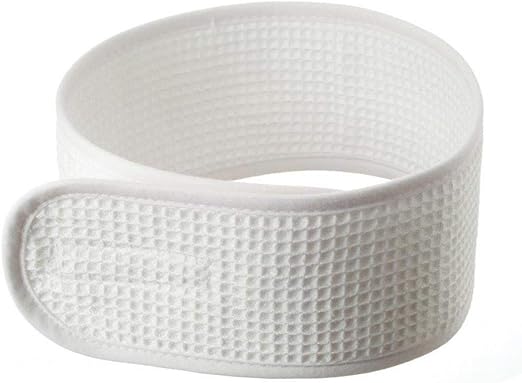 شريط شعر من القطن باللون الأبيض من هيدريا لندن | Hydrea London Cotton Hairband - White (HDB/W) - EROS STORE