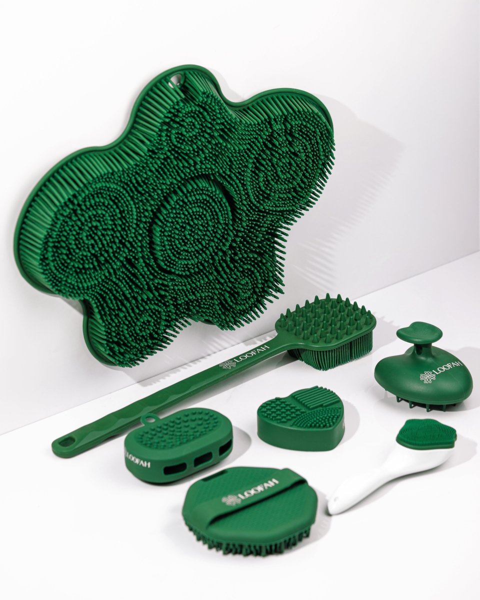 Silicone body cleansing mat سجادة سيليكون لتنظيف الجسم Red - احمر - EROS STORE