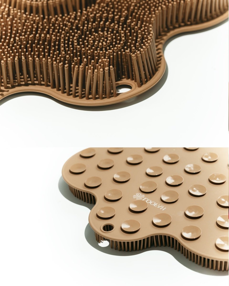 Silicone body cleansing mat سجادة سيليكون لتنظيف الجسم Red - احمر - EROS STORE