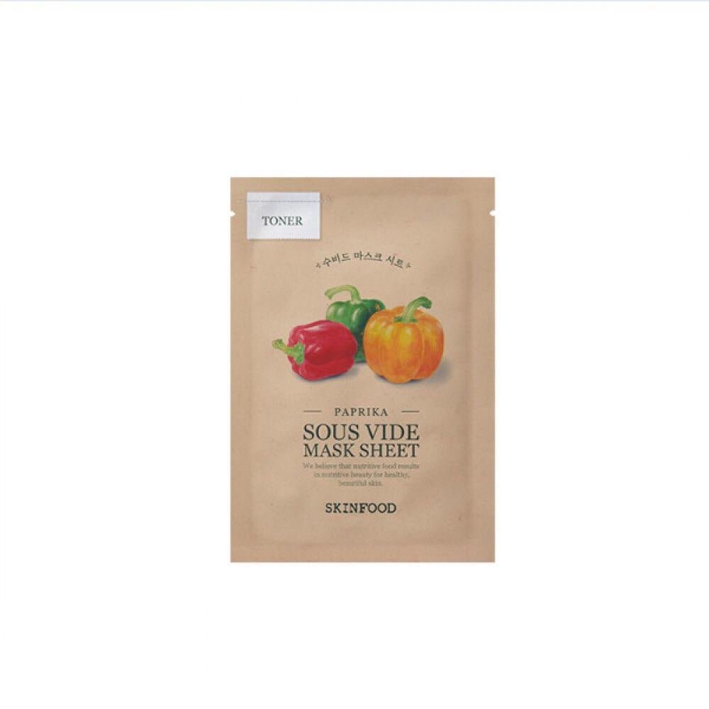 SKINFOOD Sous Vide Mask Sheet الماسكات الورقية للوجه بابريكا - EROS STORE