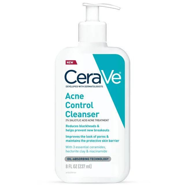 سيرافي غسول التحكم في حب الشباب بحمض الساليسيليك 2% | CeraVe Acne Control Cleanser with 2% Salicylic Acid 237 مل - EROS STORE