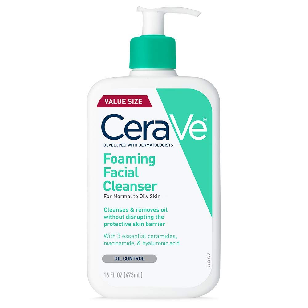 سيرافي غسول جل رغوي للبشرة العادية إلى الدهنية | CeraVe Foaming Facial Cleanser 473 مل - EROS STORE