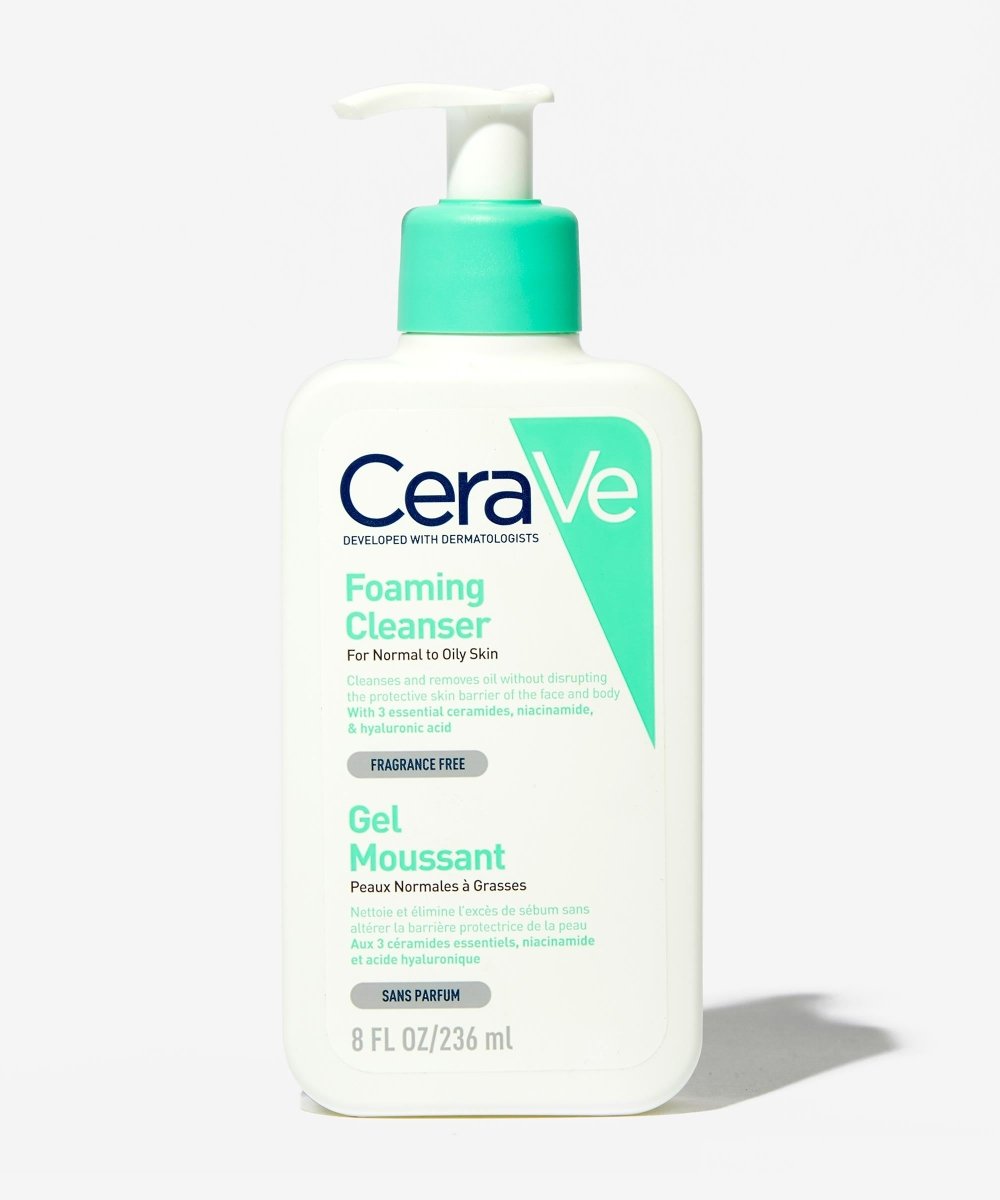 سيرافي غسول جل رغوي للبشرة العادية إلى الدهنية | CeraVe Foaming Facial Cleanser 355 مل - EROS STORE