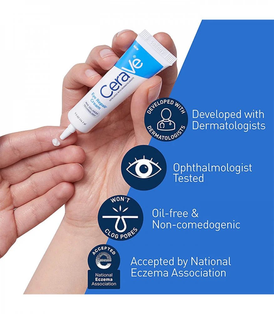 سيرافي لعلاج الهالات السوداء وانتفاخ العين | CeraVe Eye Repair Cream 15 مل - EROS STORE