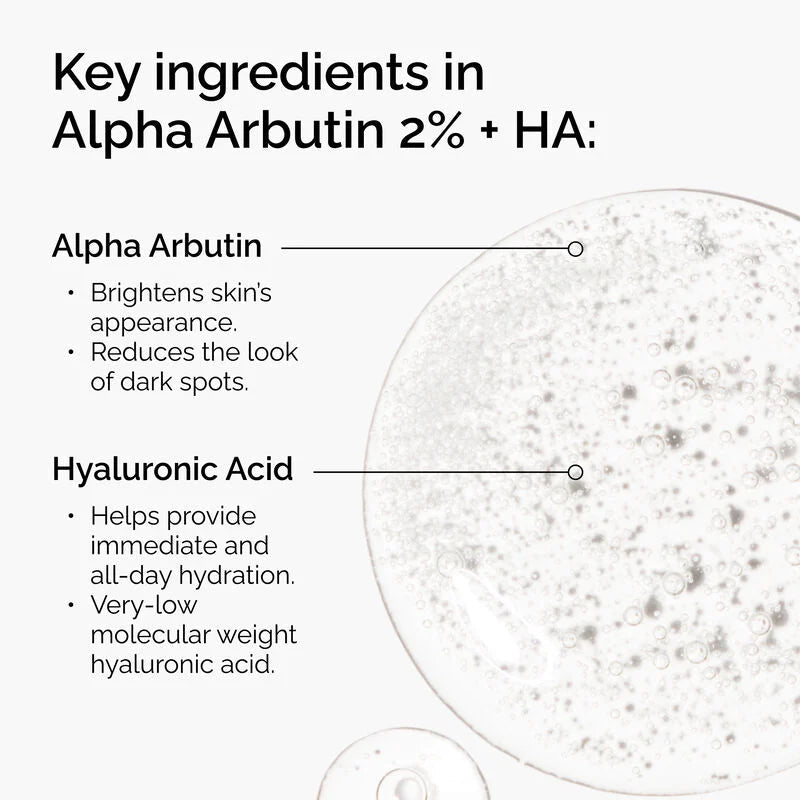 سيروم ألفا أربوتين 2% + حمض الهيالورونيك من ذا أورديناري | The Ordinary Alpha Arbutin 2% + HA Serum 30 مل - EROS STORE