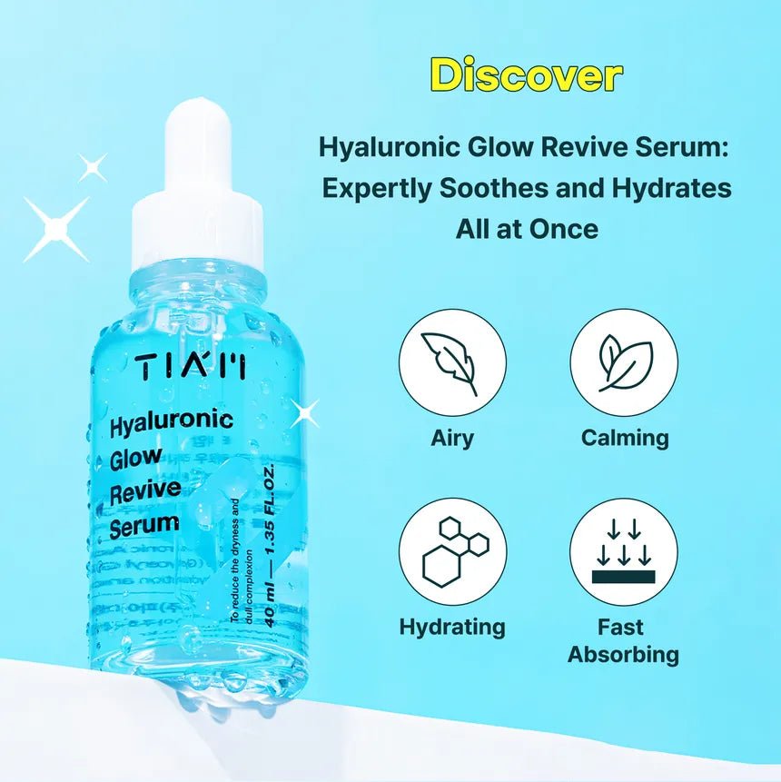 سيروم هيالورونيك كلو تيام - 40مل | Tiam Hyaluronic Glow Revive Serum 40 مل - EROS STORE