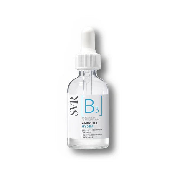 سيروم نياسيناميد 5% وحمض الهيالورونيك ثلاثي الأوزان من إس في آر | SVR Ampoule Hydra B3 Serum 30 مل - EROS STORE