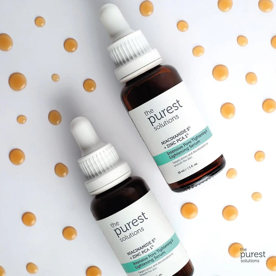 سيروم ذا بيورست سوليوشنز لشد وتفتيح المسام المكثف: نياسيناميد 5% + زنك 1% - 30 مل | The Purest Solutions Intensive Pore Tightening & Brightening Serum: Niacinamide 5% + Zinc 1% - 30ml 30 مل - EROS STORE